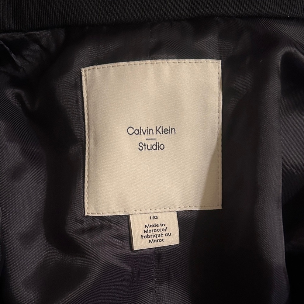 Long Wool Twill Blend Trench Coat NWT - Picture 6 of 6